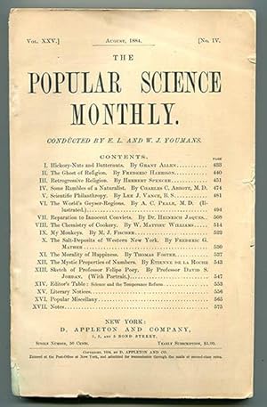 Seller image for Popular Science Monthly Vol. XXV No. IV (August, 1884) for sale by Book Happy Booksellers