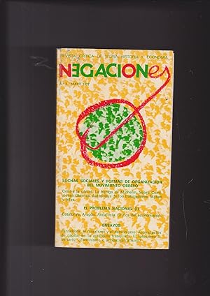 Imagen del vendedor de NEGACIONES N 3, Mayo 1977. Revista crtica de teora historia y economa a la venta por Meir Turner