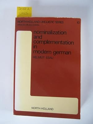 Imagen del vendedor de Nominalization and complementation in modern German. a la venta por Augusta-Antiquariat GbR