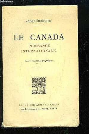 Bild des Verkufers fr Le Canada Puissance Internationale zum Verkauf von JLG_livres anciens et modernes