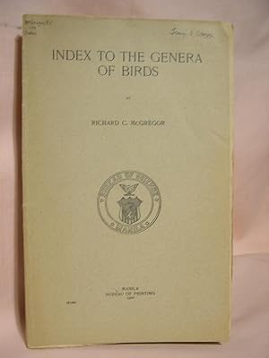 INDEX TO THE GENERA OF BIRDS. PUBLICATION NO. 14