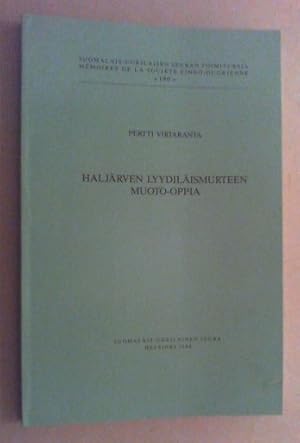 Imagen del vendedor de Haljrven lyydilismurteen muoto-oppia. a la venta por Antiquariat Sander