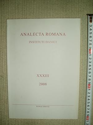 Image du vendeur pour Analecta Romana Instituti Danici : XXXIII mis en vente par Expatriate Bookshop of Denmark