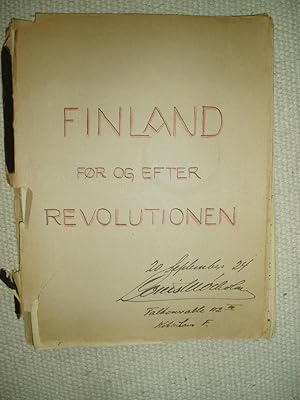 Seller image for Finland Fr og Efter Revolutionen for sale by Expatriate Bookshop of Denmark