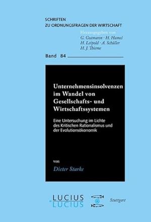 Immagine del venditore per Unternehmensinsolvenzen im Wandel von Gesellschafts- und Wirtschaftssystemen venduto da BuchWeltWeit Ludwig Meier e.K.