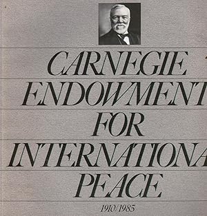 Immagine del venditore per Andrew Carnegie's Endowment for International Peace, the Nineteen-Eighties venduto da Bookshop Baltimore