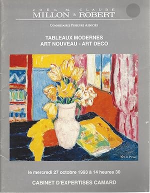 Image du vendeur pour tableau Modernes - Art Nouveau - Art Deco, October 27, 1993, Paris, France mis en vente par North American Rarities