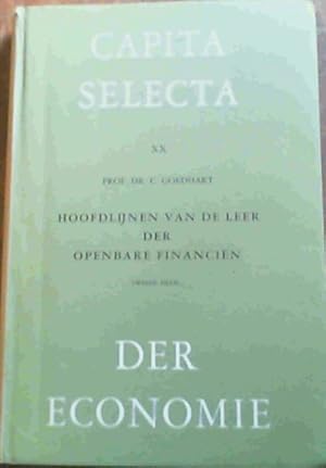 Capita Selecta der Economie XX: Hooflijnen van de leer de Openbare Financien