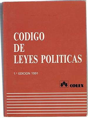 Imagen del vendedor de CDIGO DE LEYES POLTICAS a la venta por Librera Torren de Rueda