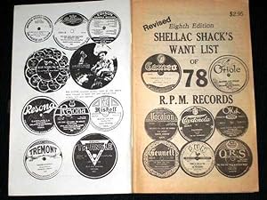 Shellac Shack's Want List of 78 RPM Records