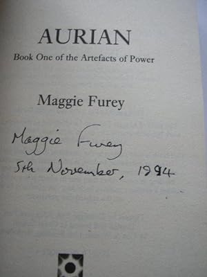 AURIAN: THE ARTEFACTS OF POWER (BOOK ONE) Pristine Signed & Dated First ...