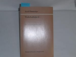 Bild des Verkufers fr Wahrhaftigkeit. Eine evangelische Kasuistik Auf der Suche nach einer konkreten Ethik zwischen Existenzphilosophie und katholischer Moraltheologie zum Verkauf von Der-Philo-soph