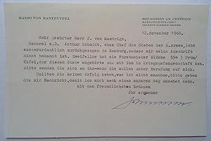 Bild des Verkufers fr Typed Letter Signed in German zum Verkauf von Argosy Book Store, ABAA, ILAB