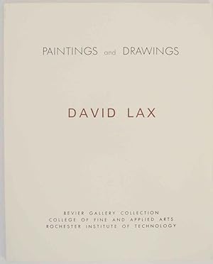 Seller image for David Lax: Paintings and Drawings for sale by Jeff Hirsch Books, ABAA