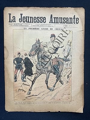 LA JEUNESSE AMUSANTE-N°11-1899-"LA PREMIERE LECON DE CHEVAL"-PAR CARAN D'ACHE