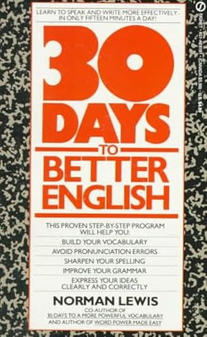 Immagine del venditore per Thirty Days to Better English (Mass Market Paperback) venduto da AussieBookSeller