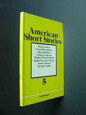 Bild des Verkufers fr American Short Stories. Volume V. The Twentieth Century (2). zum Verkauf von Antiquariat Tarter, Einzelunternehmen,