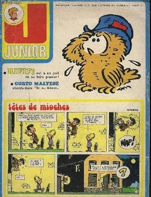 Image du vendeur pour J JUNIOR - N37 - JEUDI 12 SEPTEMBRE 1974 - Rififi est  un poil de se faire plumer, Corto maltese aborde dans l'le au trsor,. mis en vente par Le-Livre