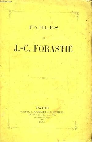 Imagen del vendedor de FABLES DE J. C. FORASTIE a la venta por Le-Livre