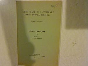 Imagen del vendedor de Flore d'Afrique Centrale Spermatophytes. Lentibulariaceae. Zaire - Rwanda - Burundi. a la venta por Antiquariat Bookfarm