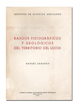 Imagen del vendedor de Rasgos fisiogrficos y geolgicos del territorio del Lucus. a la venta por Librera Berceo (Libros Antiguos)