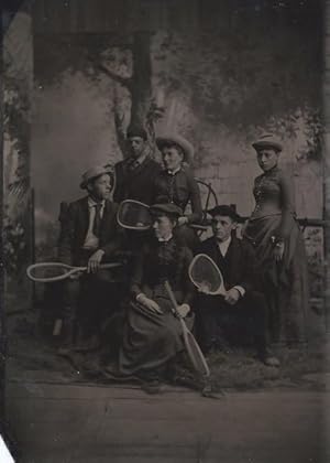 Tintype of Tennis Players