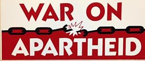 War on Apartheid [bumper sticker]