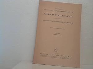 Klassik und Romantik [separat aus:] Friedrich Maurer und Friedrich Stroh: Deutsche Wortgeschichte...