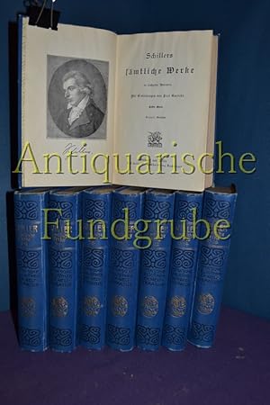 Bild des Verkufers fr Schillers smtliche Werke in sechzehn (16) Bnden (in 8 Bchern) zum Verkauf von Antiquarische Fundgrube e.U.