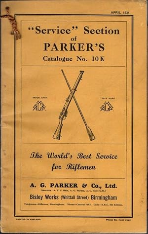 "Service" Section of Parker's Catalogue No. 10 K April 1934