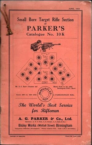 Small Bore Target Rifle Section of Parker's Catalogue No. 10 K, June 1934