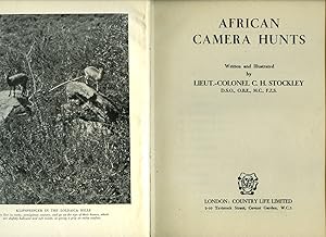 Imagen del vendedor de African Camera Hunts a la venta por Little Stour Books PBFA Member