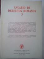 Imagen del vendedor de Anuario de derechos humanos 3 a la venta por Librera Ofisierra