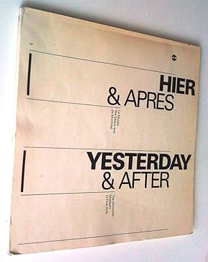 Image du vendeur pour Hier & Aprs, volet I - Yesterday & After, Part I mis en vente par Claudine Bouvier