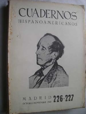 Seller image for CUADERNOS HISPANOAMERICANOS N 226-227 for sale by Librera Maestro Gozalbo