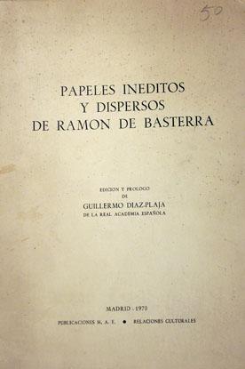 Imagen del vendedor de Papeles Inditos y Dispersos de Ramn de Basterra a la venta por Laila Books