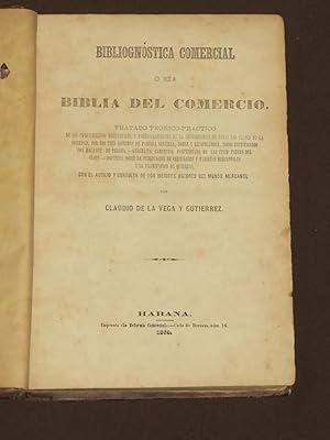 Bibliognóstica Comercial O Sea Biblia Del Comercio