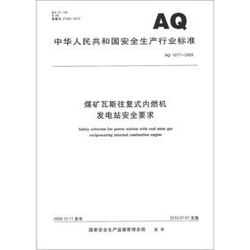 Bild des Verkufers fr Production safety industry standard in the People's Republic of China (AQ 1077-2009): coal mine gas reciprocating internal combustion engine power plant safety requirements(Chinese Edition) zum Verkauf von liu xing