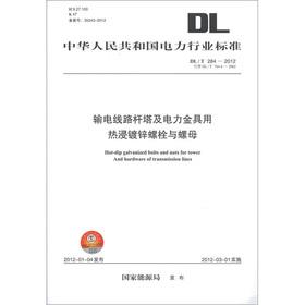 Seller image for DLT284-2012 transmission line towers and electricity fittings with hot dip galvanized bolts and nuts(Chinese Edition) for sale by liu xing