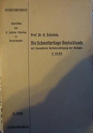 Bild des Verkufers fr Die Schmetterlinge Deutschlands mit besonderer Bercksichtigung der Biologie, II. Band zum Verkauf von Herr Klaus Dieter Boettcher