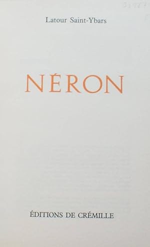 Image du vendeur pour Les personnages maudits de l'histoire : Nron mis en vente par Aberbroc