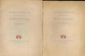 Katalog 83 und 90 - Bibliotheca medii aevi manuscripta. Pars prima: Einhundert Handschriften des ...