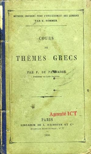 Seller image for COURS DE THEMES GRECS for sale by Le-Livre