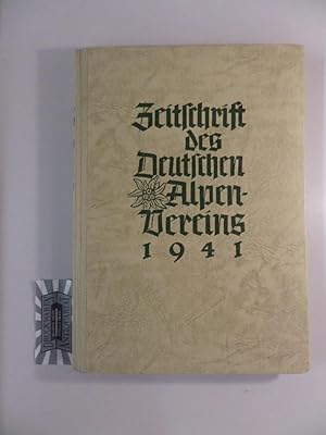 Bild des Verkufers fr Zeitschrift des Deutschen Alpenvereins Jahrgang 1941. Band 72. zum Verkauf von Druckwaren Antiquariat