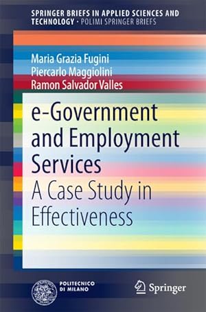 Image du vendeur pour e-Government and Employment Services : A Case Study in Effectiveness mis en vente par AHA-BUCH GmbH