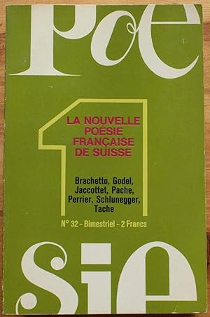 Poésie 1 n° 32 - La poésie française de Suisse