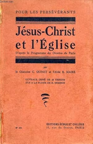 Imagen del vendedor de ETUDE DE JESUS-CHRIST ET DE L'EGLISE, D'APRES LE PROGRAMME DU DIOCESE DE PARIS a la venta por Le-Livre