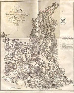 (Map. 1817) Plan of the Operations of the Confederate & French Forces on the Moselles & Saar, Dur...