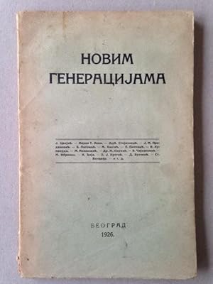 Imagen del vendedor de ALMANACH NOVIM GENERACIJAMA - Serbian modernism. a la venta por Le Grand Verre