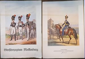 Seller image for Groherzogtum Mecklenburg nach altkolorierten Lithographien um 1840 aus der Sammlung 'Das deutsche Bundesheer.' for sale by Antiquariat Carl Wegner